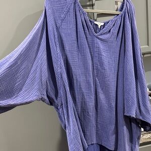 Gauze Elegant Purple Women's Top